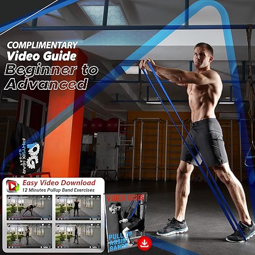 Miniatura 4 de Physix - Bandas de asistencia para dominadas, bandas de resistencia con bucle, bandas de goma de entrenamiento para ejercicio, HIIT, tonificación
