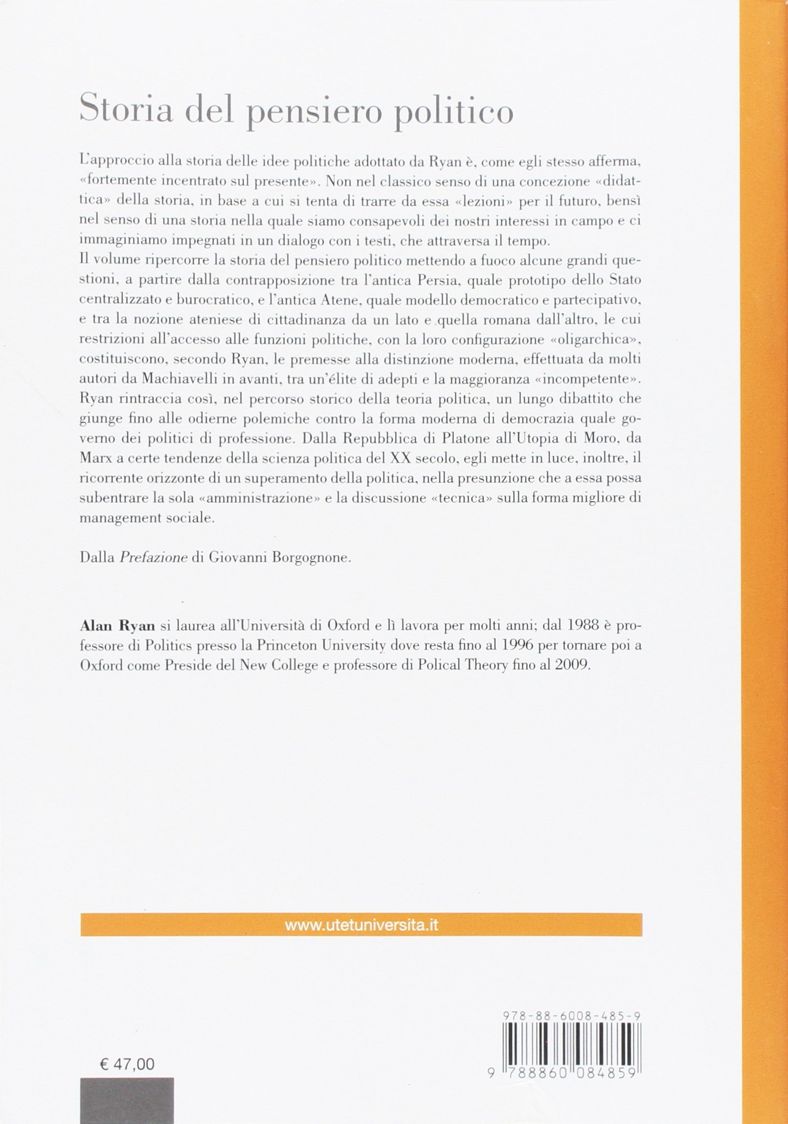 Storia del pensiero politico