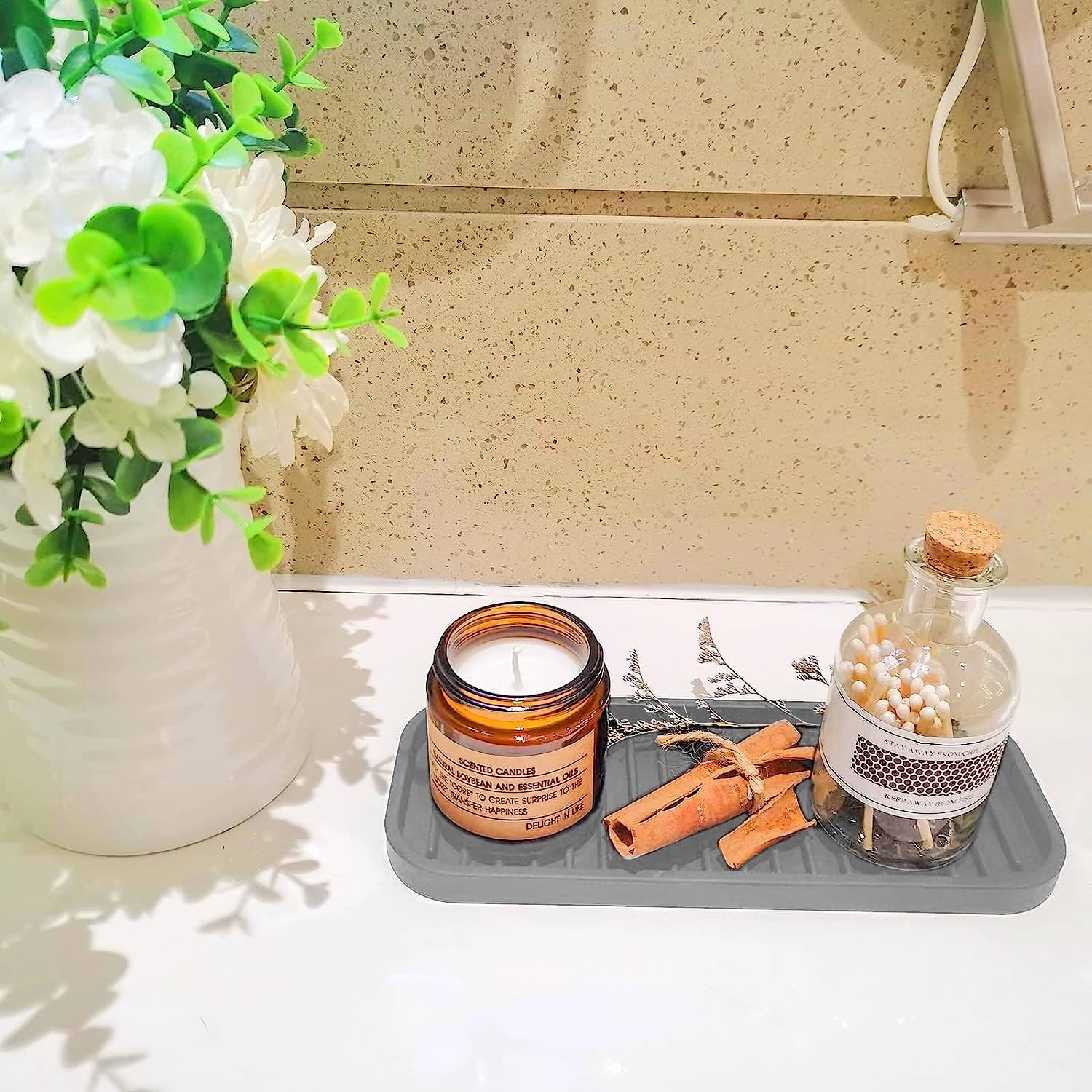 2 Pièces Porte-Éponge Silicone Évier Cuisine - Rangement Antidérapant Pour Savon Et Éponges, Organisateur Pratique Noir Et Blanc