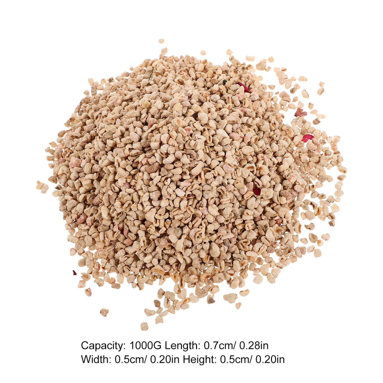 1000g Lettiera di Mais per Criceti da Lettiera per Piccoli Animali Assorbe umidità Facile da Pulire per Gabbie di Animali Domestici Colore Casuale