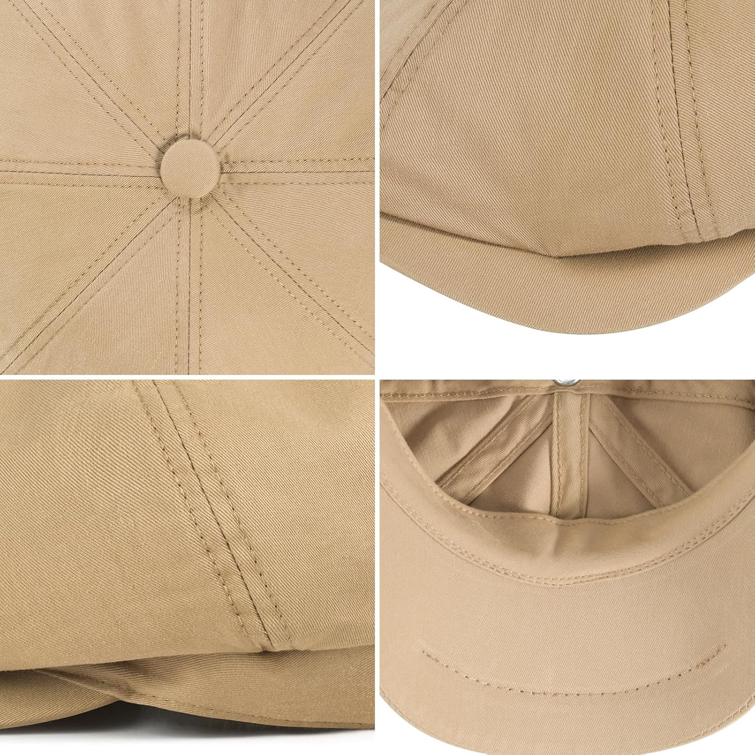 Kids Boys Cotton Newsboy Cap 8 Panel Beret Cabbie Hat for Toddler - Image 5