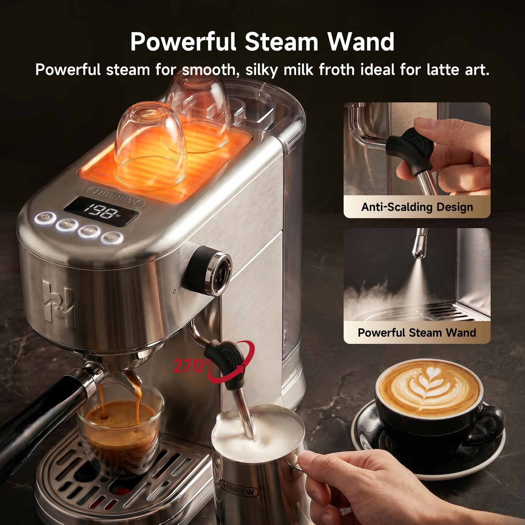 HIBREW H10B Lite - Máquina de espresso programable