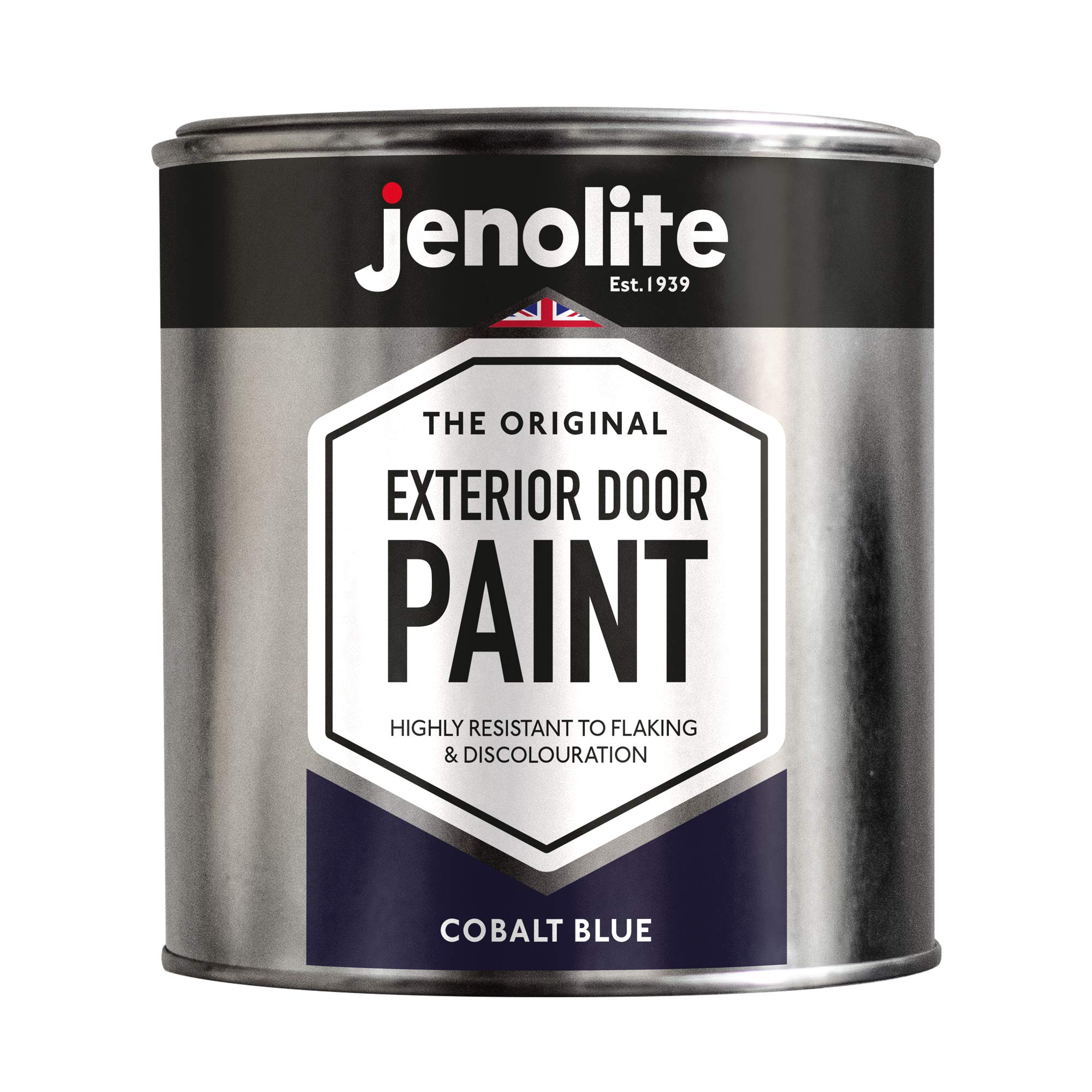 JENOLITE Garage & Exterior Door Paint - Cobalt Blue - 1 Litre - Suitable for Metal & Wood Doors & Garage Doors (RAL 5013)