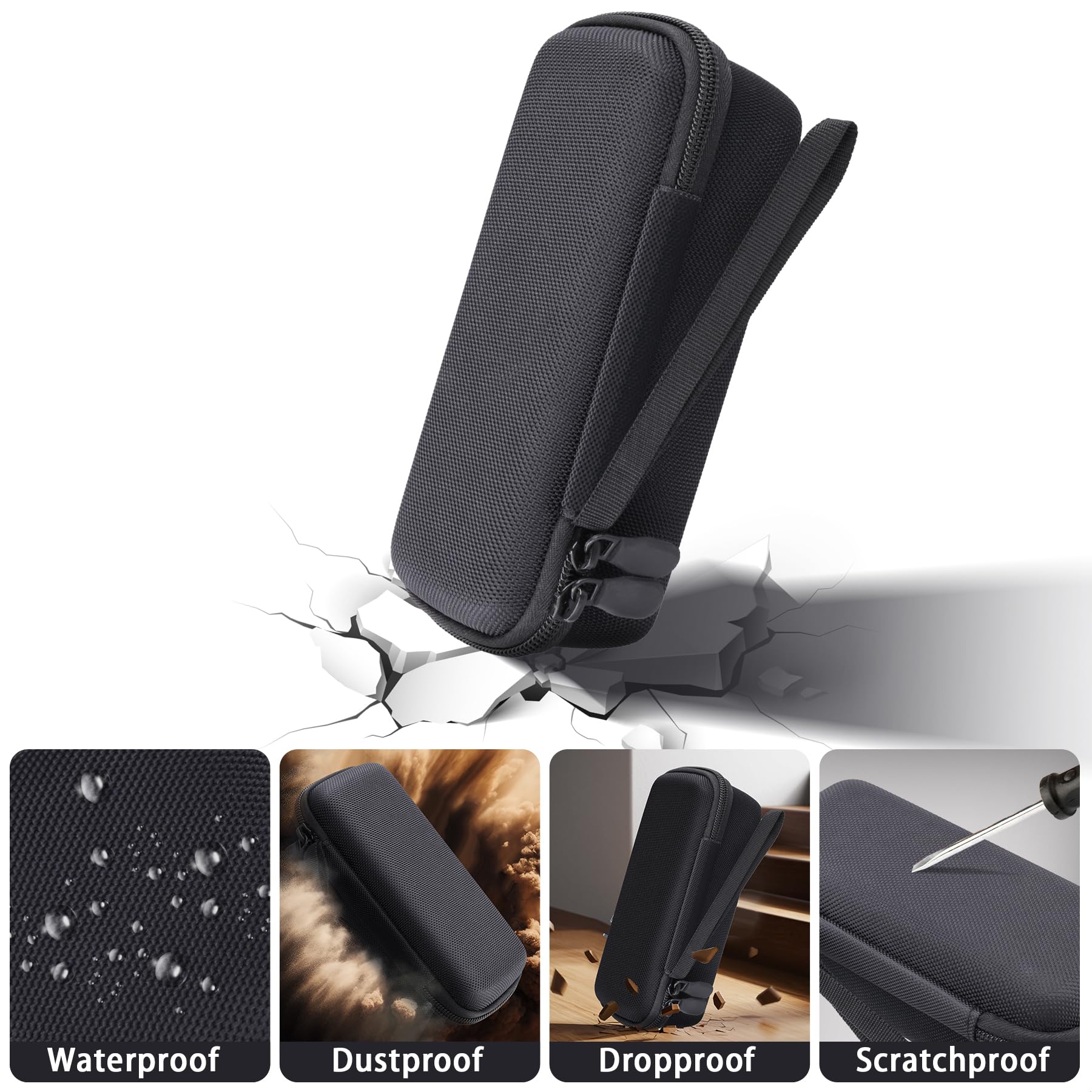 Anker Prime Power Bank 26250 mAh 300 W Cargador portátil rígido funda de viaje, funda portátil compatible con cargador portátil de 3 puertos de 26,250 mAh con salida máxima de 300 W (solo funda)