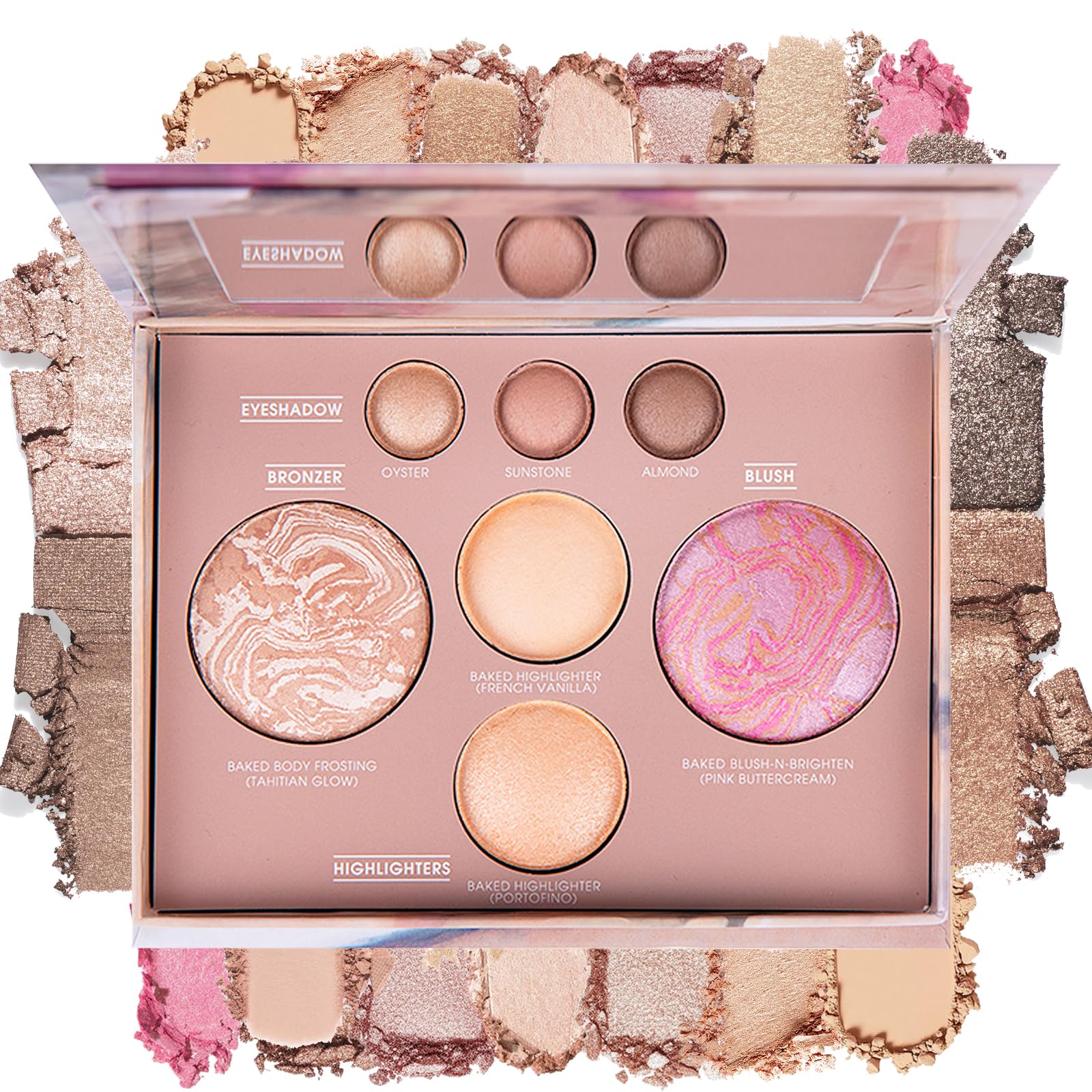 Best of The Baked Makeup Palette,Pigmented Long Wear Travel Makeup forWomen