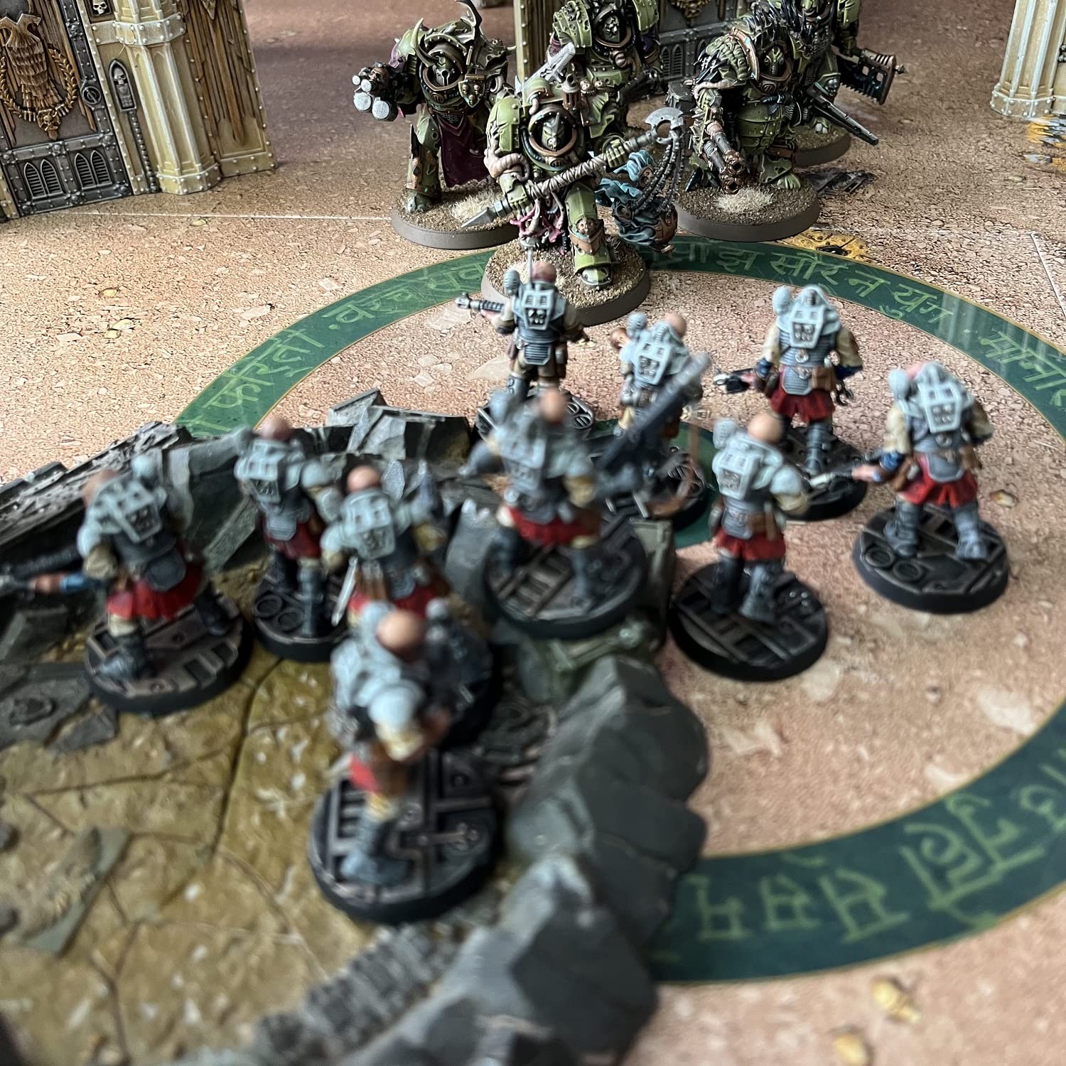 Jucoci Set di 6 marcatori per obiettivi, compatibili con Warhammer 40k WH40k Wargame (Miniatura Non Inclusa)
