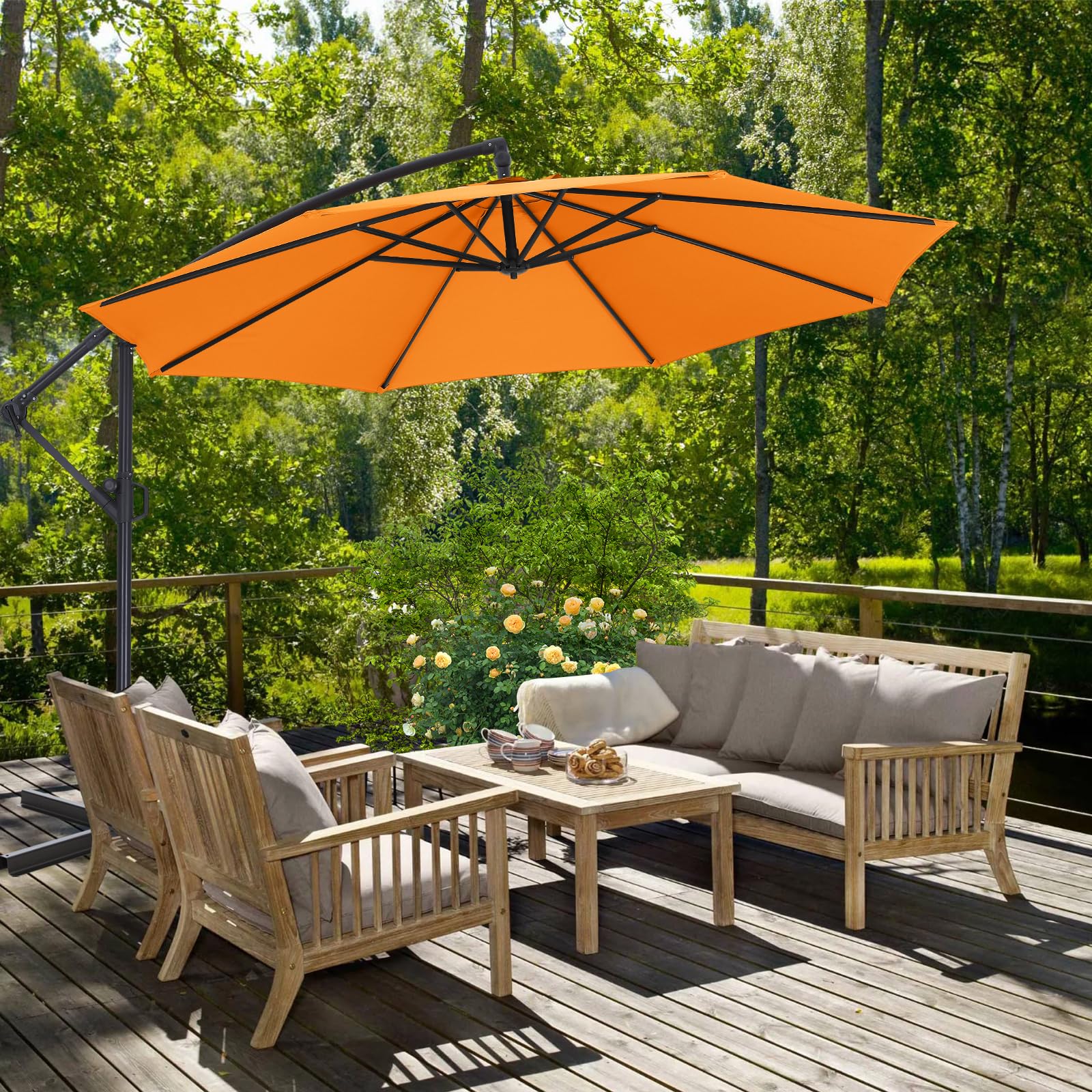 best patio umbrellas with lights Best Solar Patio Umbrella The 10 Best Patio Umbrellas With Lights Of 2024  PureWow