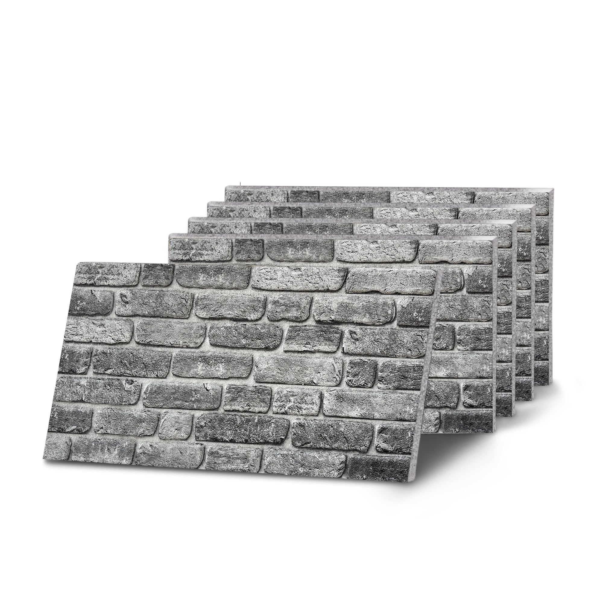 K&B Panels 3D Wall Panel, Slate Effect Styrofoam Wall Panelling Kit, Lightweight,Easy to Install, Dual Insulation to Reduce Acoustic Noise, Indoor & Outdoor (Rustic Urban Orange) (5 Panels) โ image 1