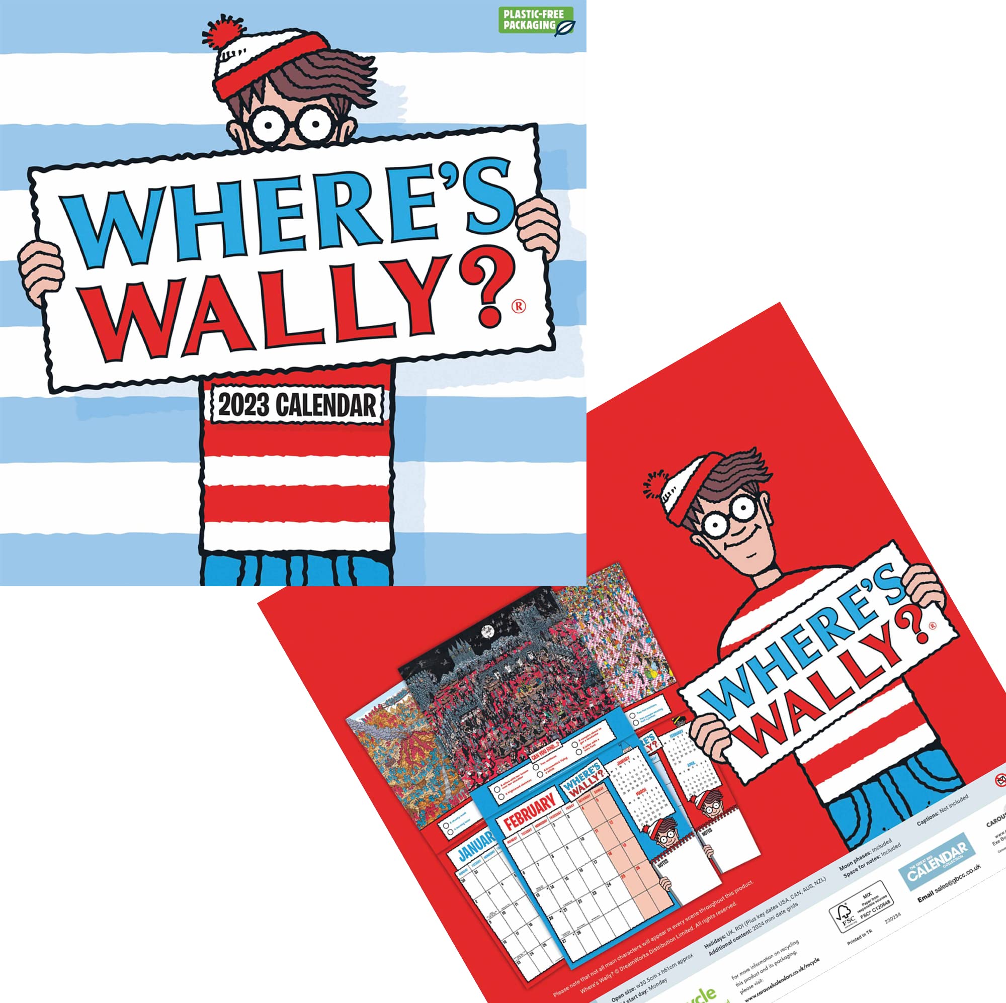 Where's Wally Official Wall Calendar 2023