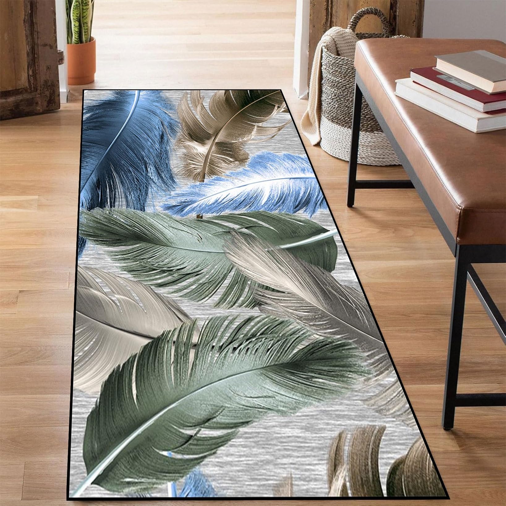 Amazon｜キッチンマット 60 x 450 cm 洗える 厚み6Mm ラグマット 廊