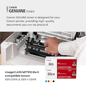 Canon Color imageCLASS MF753Cdw II - Wireless Duplex Laser Printer, All-in-One with Scanner, Copier, Fax, Auto Document Feeder, 3 Year Limited Warranty, 35 PPM