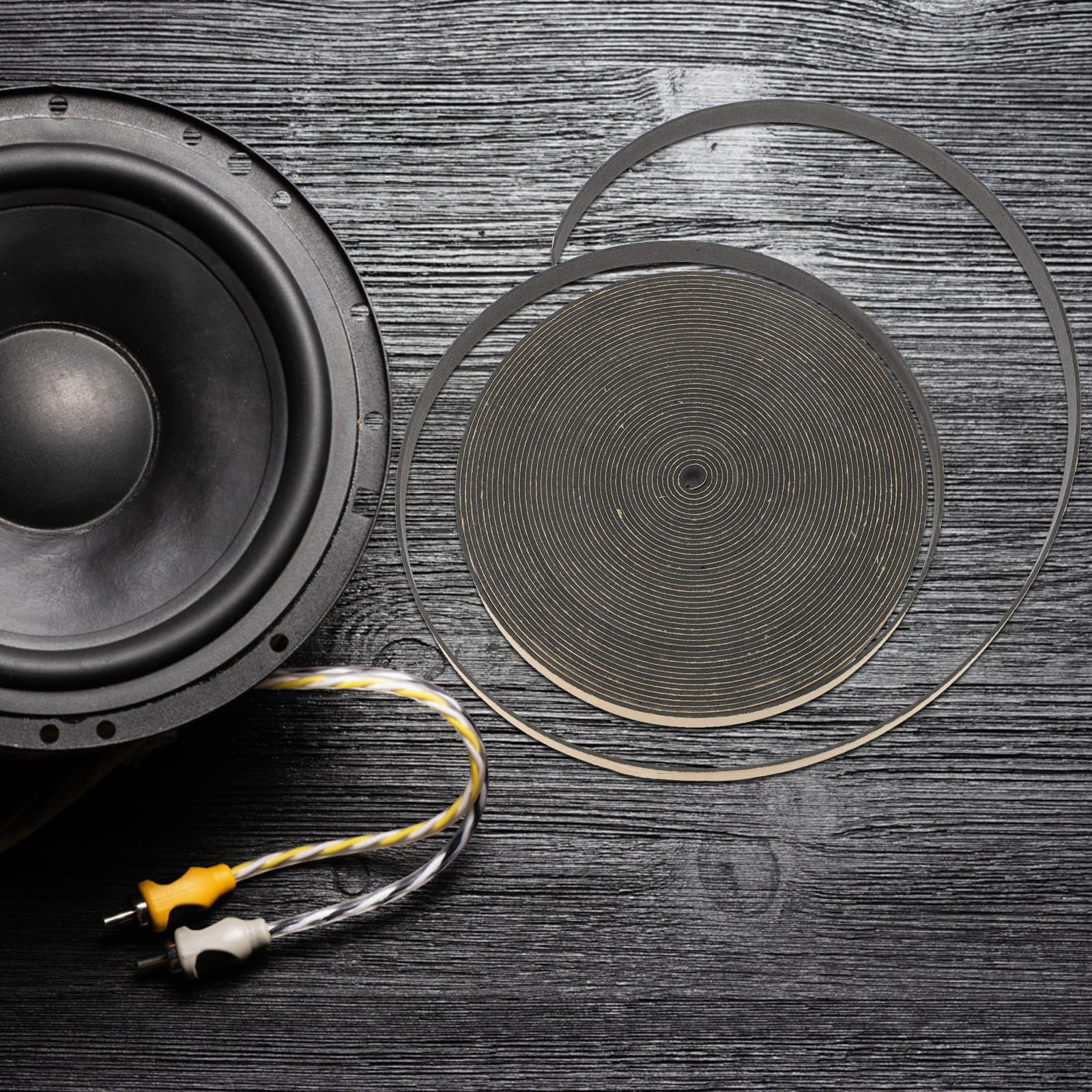 Ciieeo Bande de Mousse Ruban d'Étanchéité 10 Mètres 12 MM pour Haut-Parleur Isolation Acoustique Adhésive