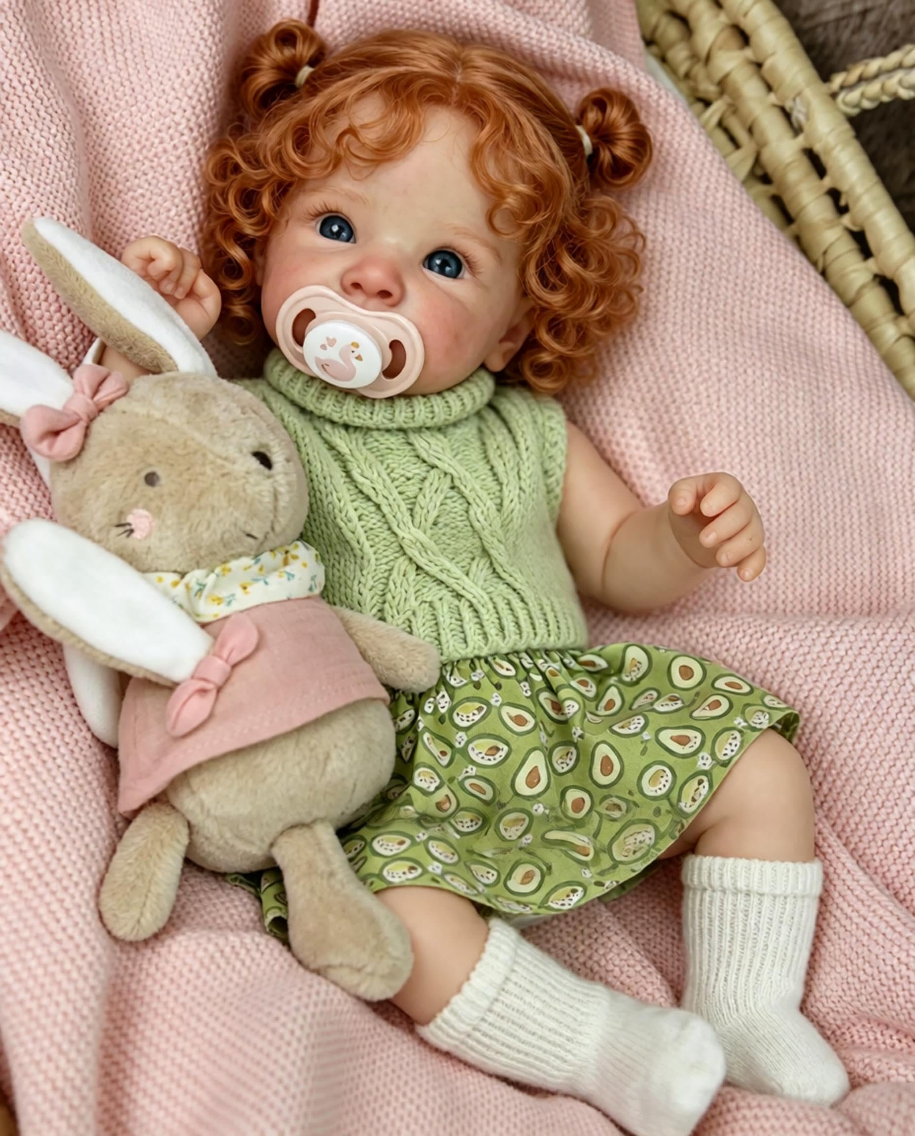 Anano Reborn Baby Dolls Girls, 18 Inch Realistic Newborn Dolls Soft Body