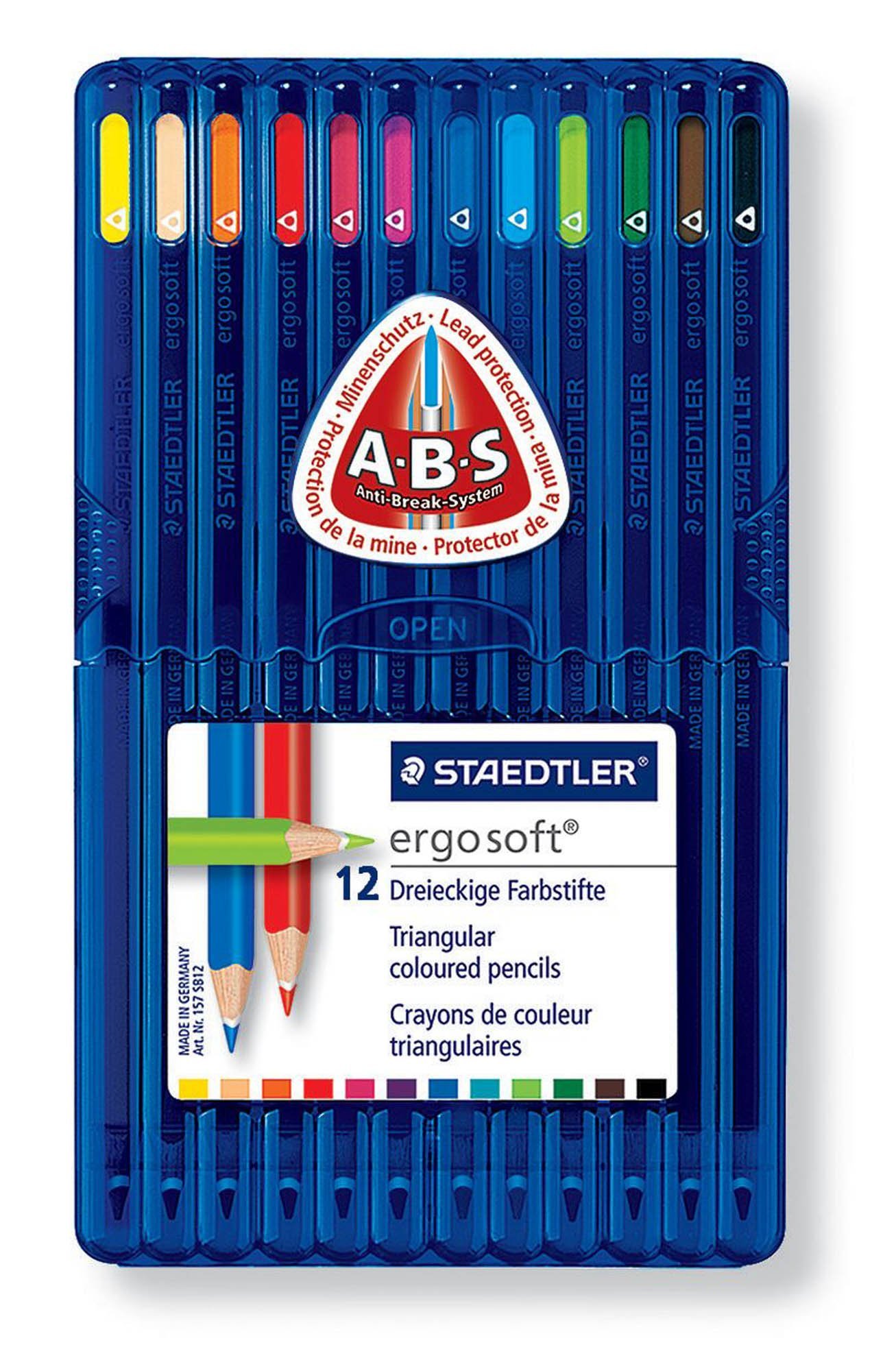 ステッドラー 色鉛筆 エルゴソフト 三角軸 12色 157SB12 o7r6kf1 Amazon | ステッドラー(STAEDTLER) 色鉛筆 12色 三角軸 油性