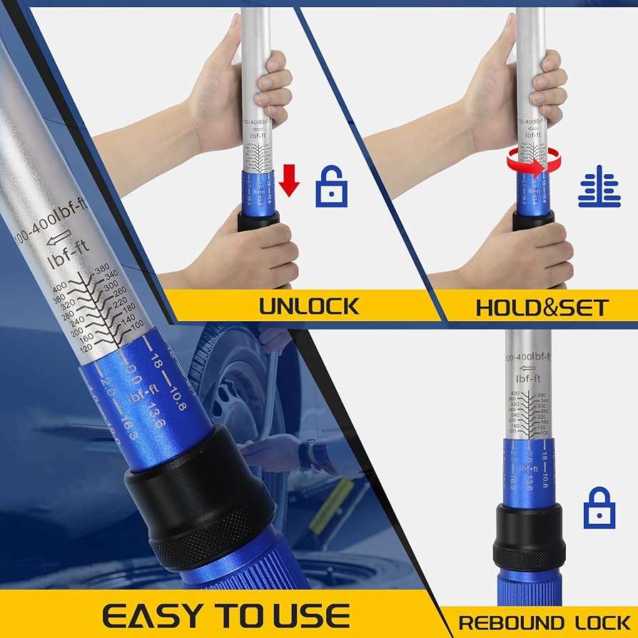 kureha⭐️ UYECOVE 3/4-Inch Drive Click Torque Wrench, Dual-Direction