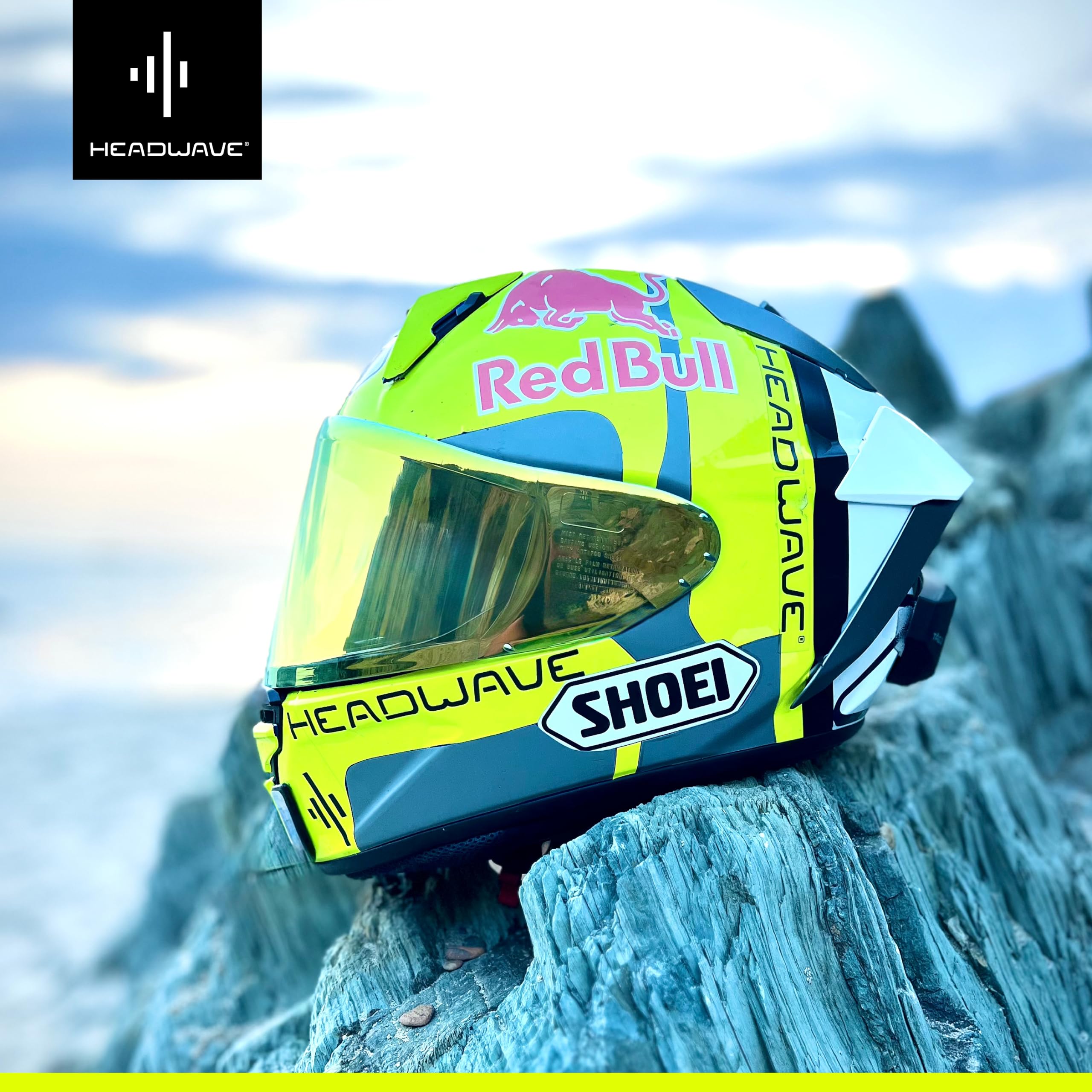 Headwave TĀG 2 - Bluetooth Lautsprecher für Motorrad-Helme, Musik und Navigations-Ansagen, Headset, Soundsystem, mega laut und mega Klang
