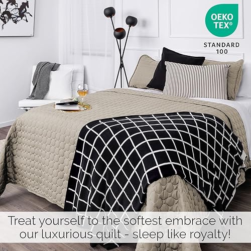 Miniatura 2 de Southshore Fine Living, Inc. Juego de ropa de cama de gran tamaño ligero y suave de 3 piezas con dos fundas a juego (108 pulgadas de ancho x 98