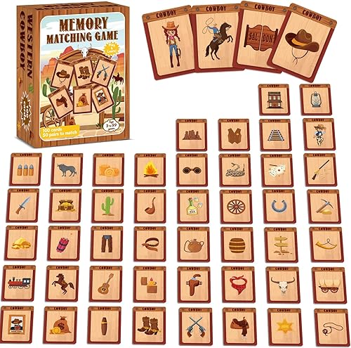 Vista 15 de gisgfim Juego de 50 pares de memoria a juego de memoria de concentración bíblica juegos de tarjetas de memoria para niños Educativo A Fun & Fast