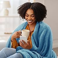 Vista 422 de Utopia Bedding - Manta de vellón de lujo, mullida, antiestática; manta de suave microfibra de 8.8 oz/yd² (300 g/m²) para cama; tamaño individual