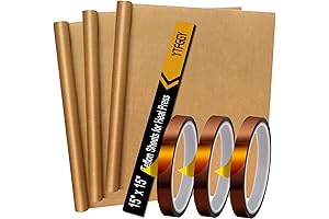 3 Pack PTFE Teflon Sheet Set Non Stick Heat Transfer Tape For...