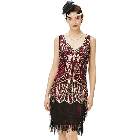 Women’s METME Flapper Dress: Glamorous Gatsby Attire for the Modern Age