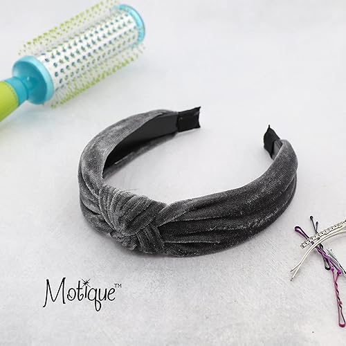 Miniatura 7 de Diademas anudadas de terciopelo para mujer (caléndula)