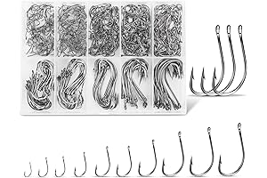 Carbon Steel Fishhook Multi-Pack Fishing Gear Equipment