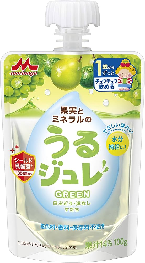 Amazon.co.jp: 森永 果実とミネラルのうるジュレ GREEN (白ぶどう・洋