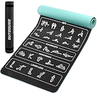 Tappetino Yoga Esercizi OUTDOUSE – 70 Posizioni Yoga Stampate