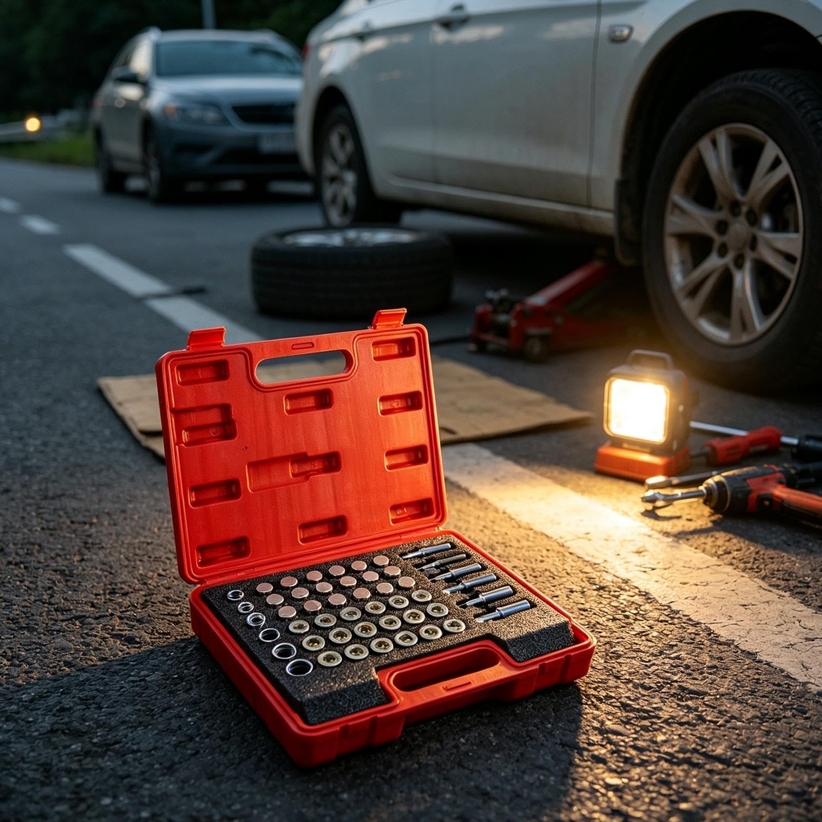 Zestaw naprawczy korków do wanny olejowej, 114 elementów, zestaw naprawczy do gwintów samochodowych | Zestaw naprawczy gwintu osi do motocykli, maszyn mechanicznych, łodzi, nośnych i odporny na wibracje