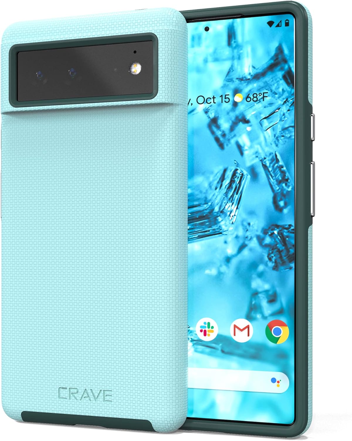 Crave Dual Guard for Google Pixel 6, Shockproof Protection Dual Layer Case for Google Pixel 6 - Aqua