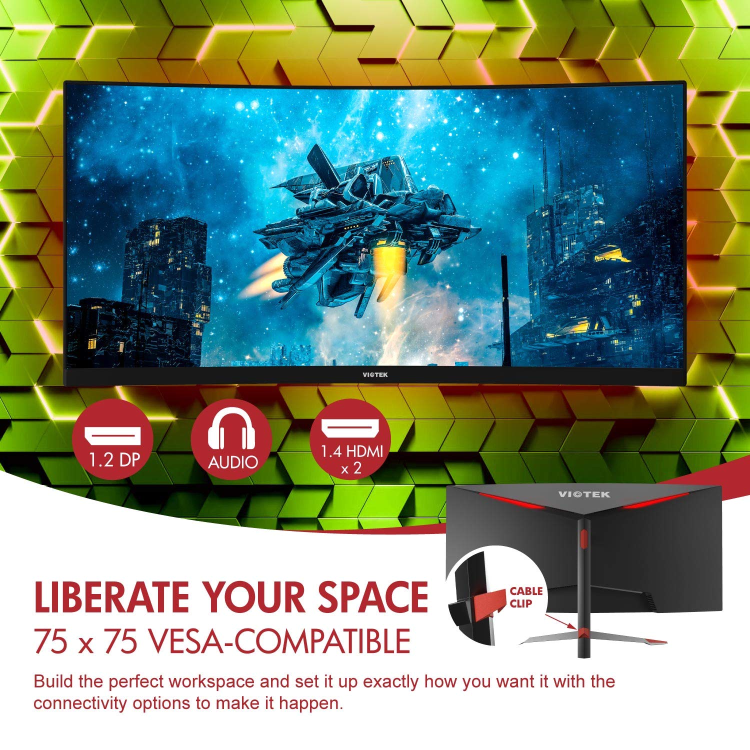 VIOTEK GNV30CB 30-Inch Curved Gaming 
