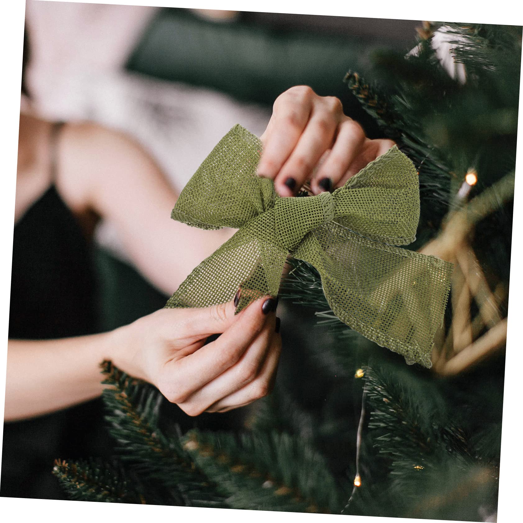 SEWACC 10rollen Weihnachts-dekorationsband Breit Und Natur Vielseitig Einsetzbar Für -bastelarbeiten Geschenkverpackungen Und Festliche Anlässe