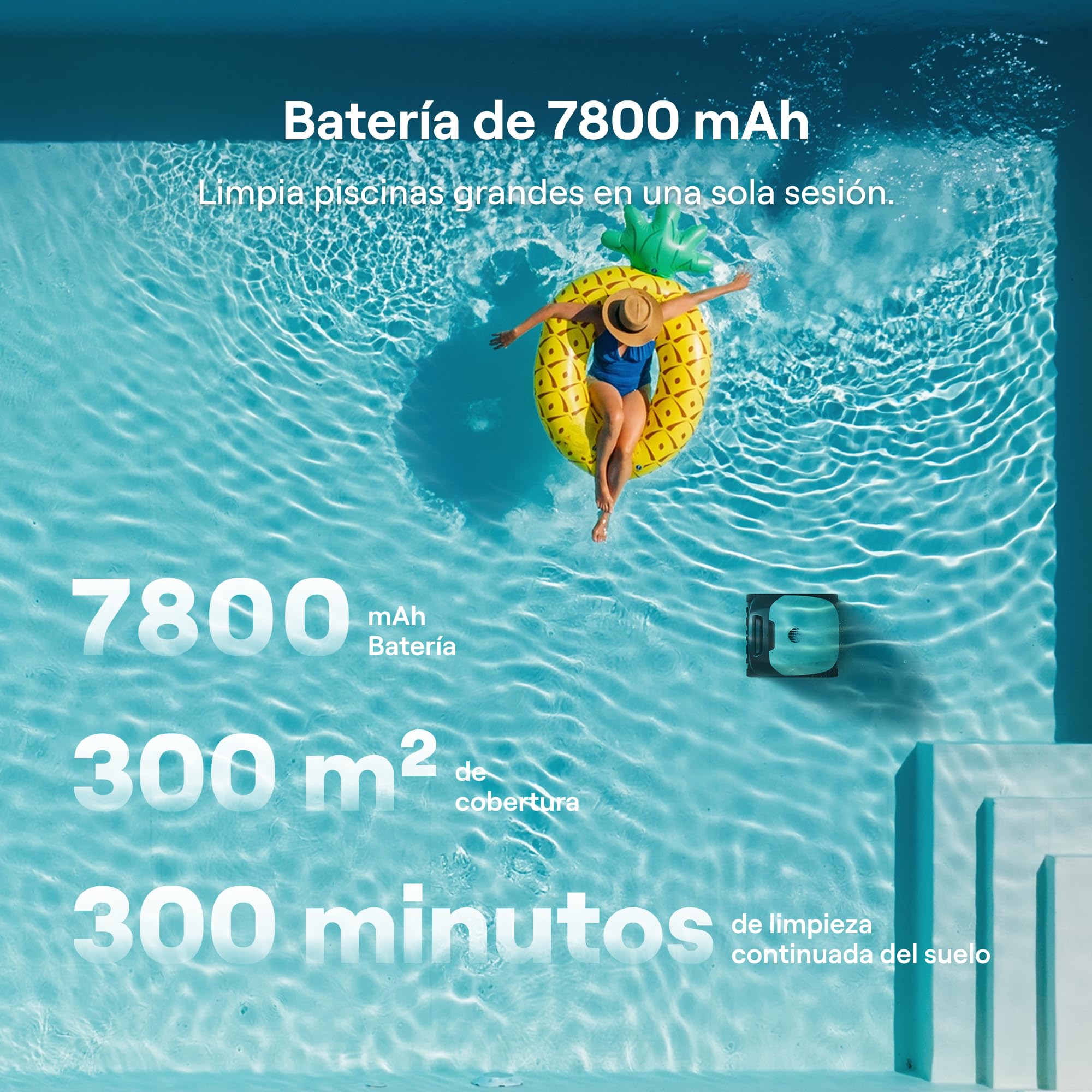 Beatbot Sora 10 limpiafondos Piscina, Paredes, flotación, Verde Salvia | Paredes, Plataformas y línea de flotación, Estacionamiento línea flotación, 5l residuos,App,Piscinas enterradas/elevadas