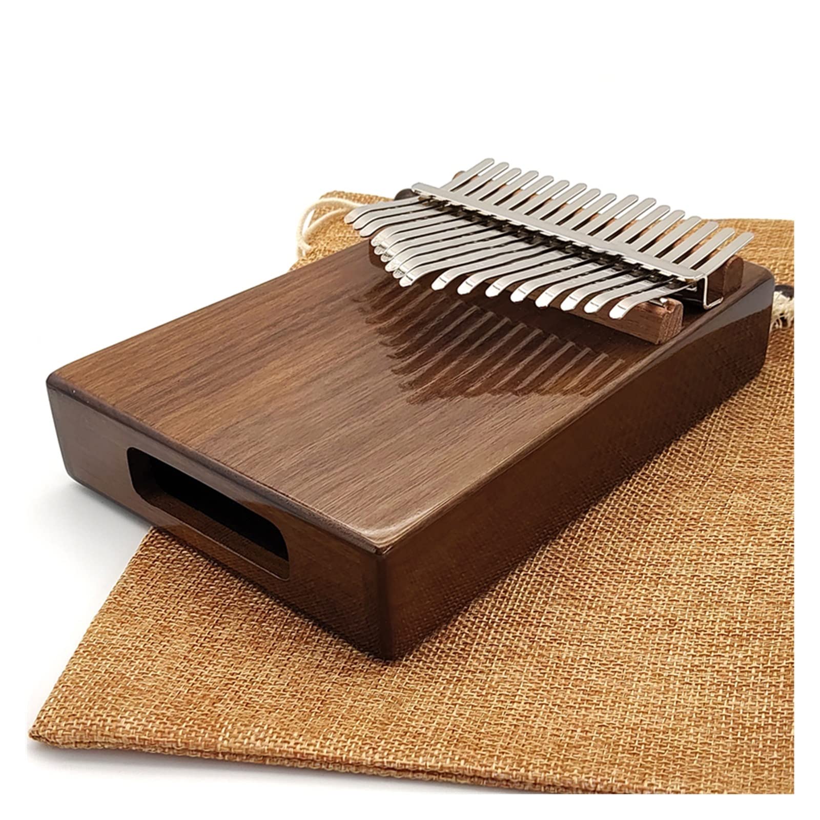 alumno Kalimba Teclado De Piano Kalimba De 17 Teclas con Instrumento Musical De Nogal