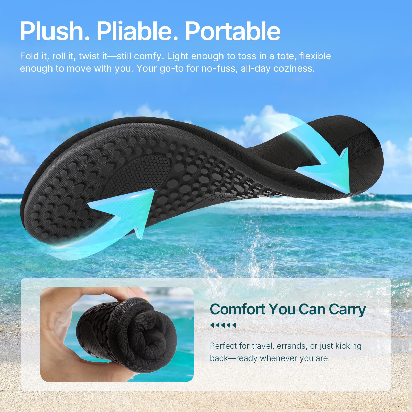 Tanamo Zapatos de agua para mujeres y hombres, calcetines acuáticos de secado rápido, natación, playa, descalzo, yoga, ejercicio, accesorios deportivos, piscina, camping, imprescindibles para adultos