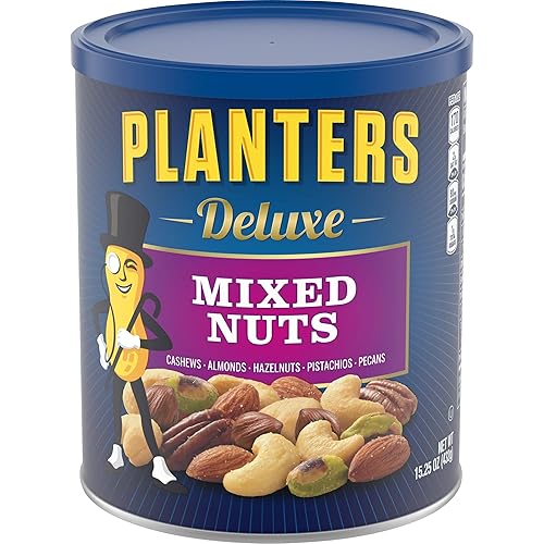 Miniatura 5 de PLANTERS Nueces mixtas saladas y nueces mixtas saladas de lujo PLANTERS | Snacks para fiestas, proteínas a base de plantas