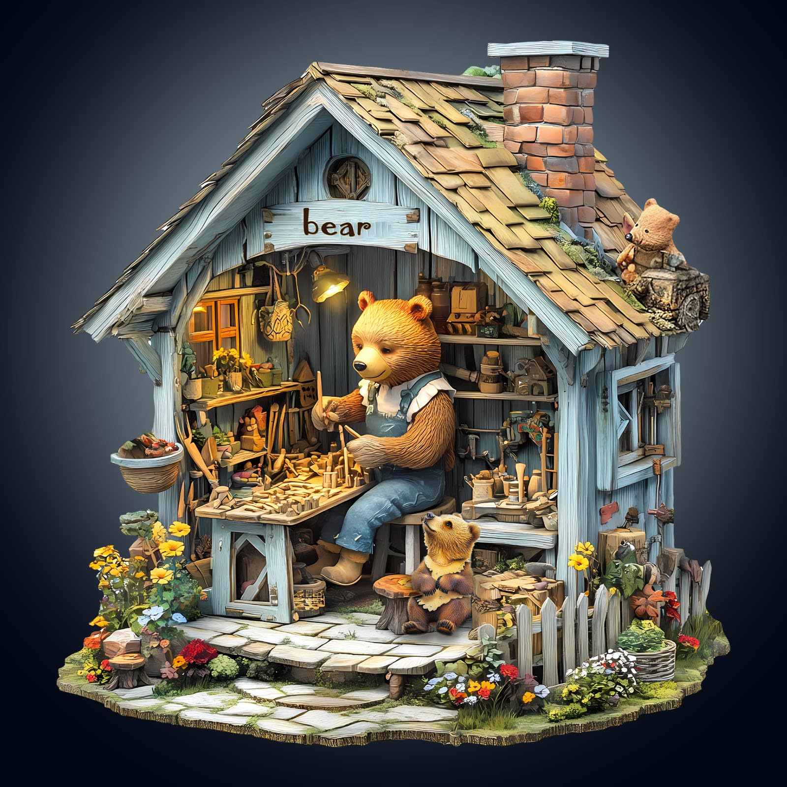 Holzpuzzle Für Erwachsene - Zauberei Bearhouse Design 285 Teile