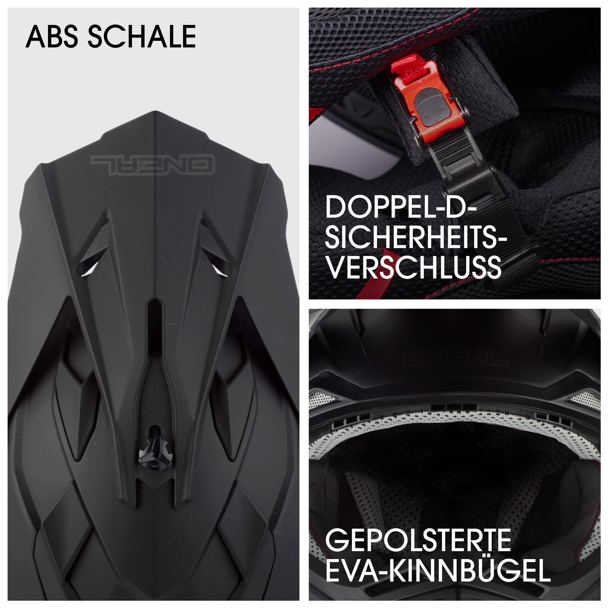 O'NEAL | Motocross-Helm | MX Enduro | ABS-Schale, Lüftungsöffnungen für optimale Kühlung | 2SRS Helmet Flat V.23 | Erwachsene | Schwarz | Größe M (57/58 cm)