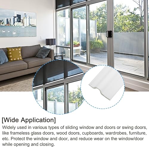 Miniatura 4 de uxcell Burlete para ventana, 16.4 ft (16.41 pies) de largo, tira de sellado de puerta autoadhesiva para aislamiento de ventanas y puertas y la parte