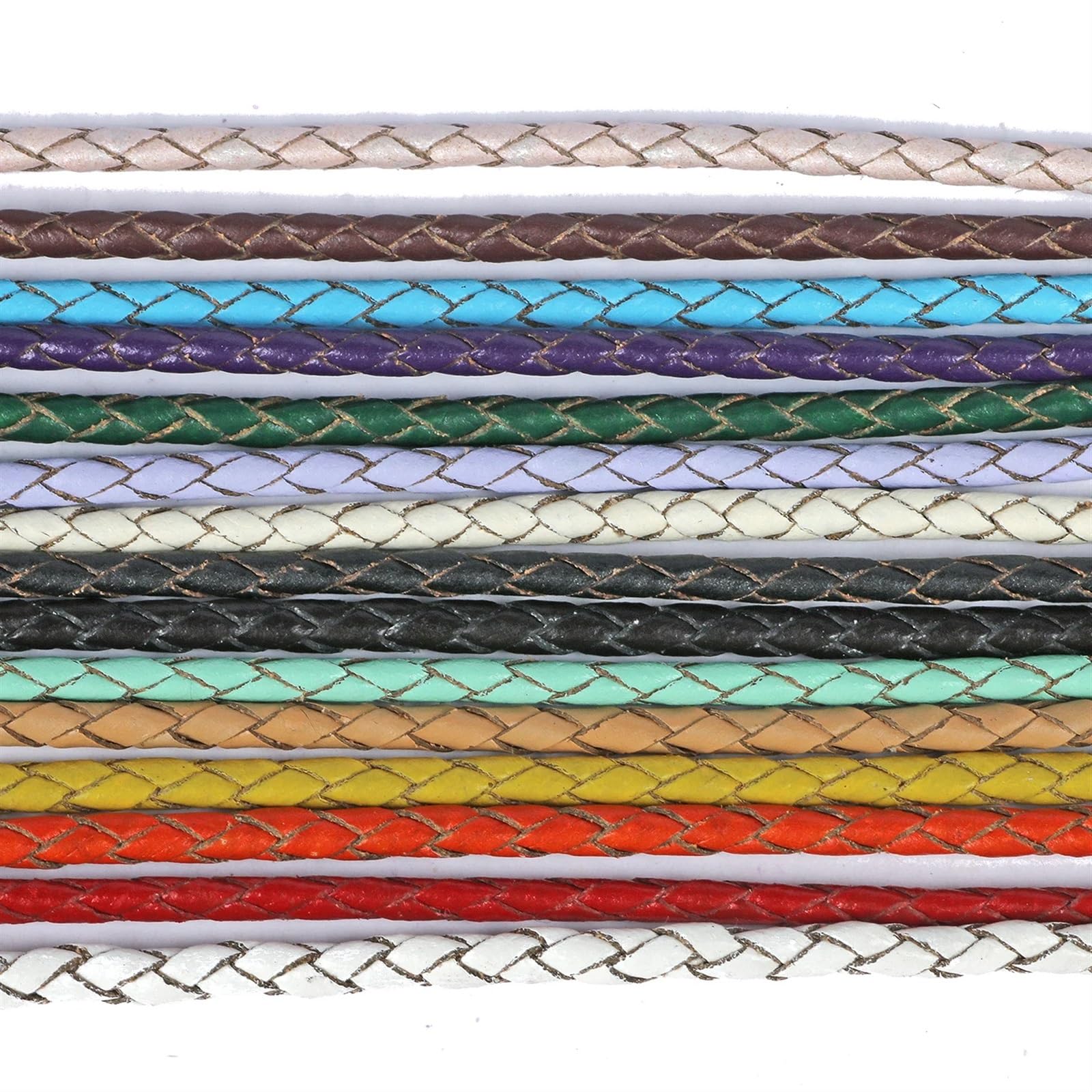 Corda intrecciata rotonda in pelle PU 2M