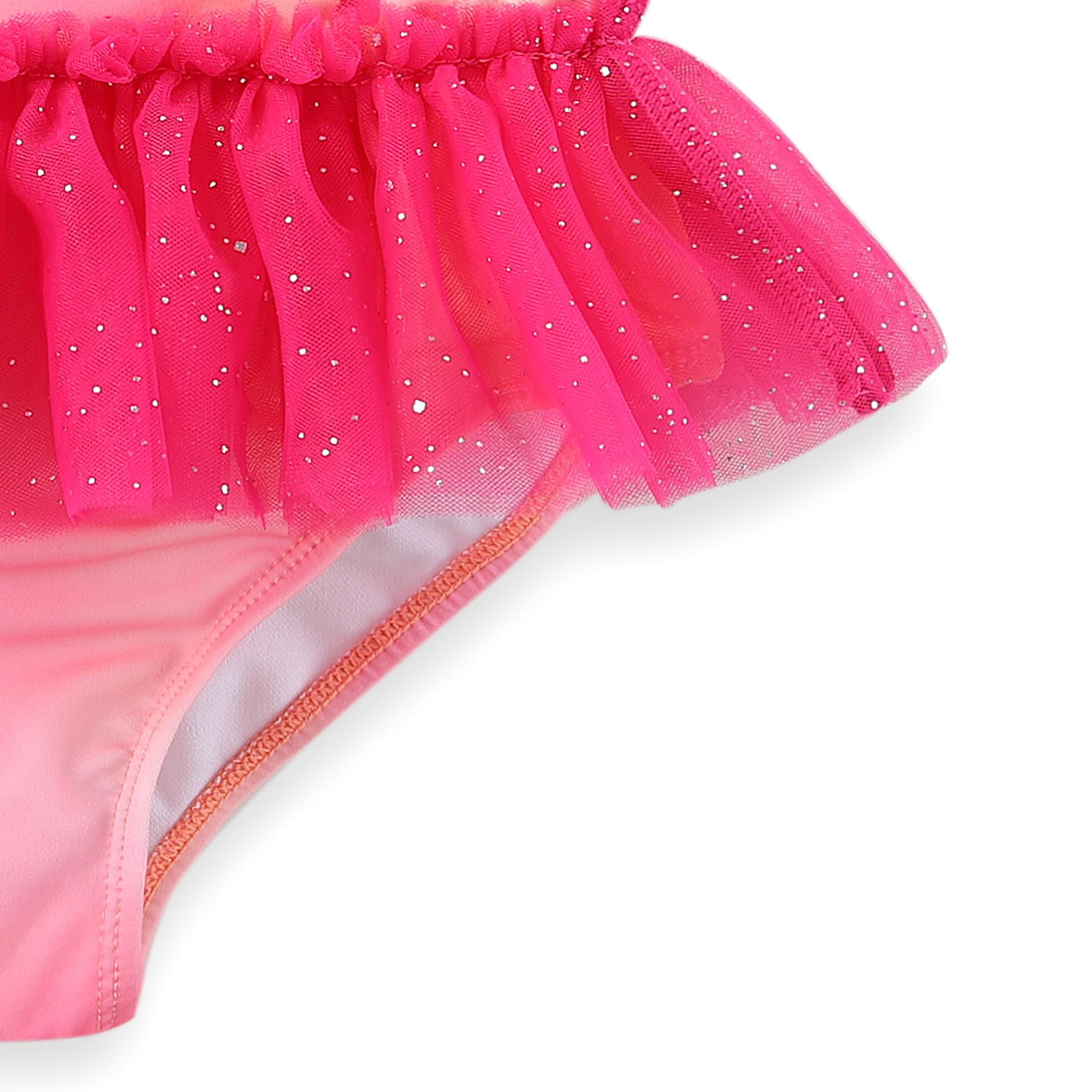 Disney Minnie Mouse Costume da bagno da bambina con SPF 50+, costume intero per bambini piccoli e grandi
