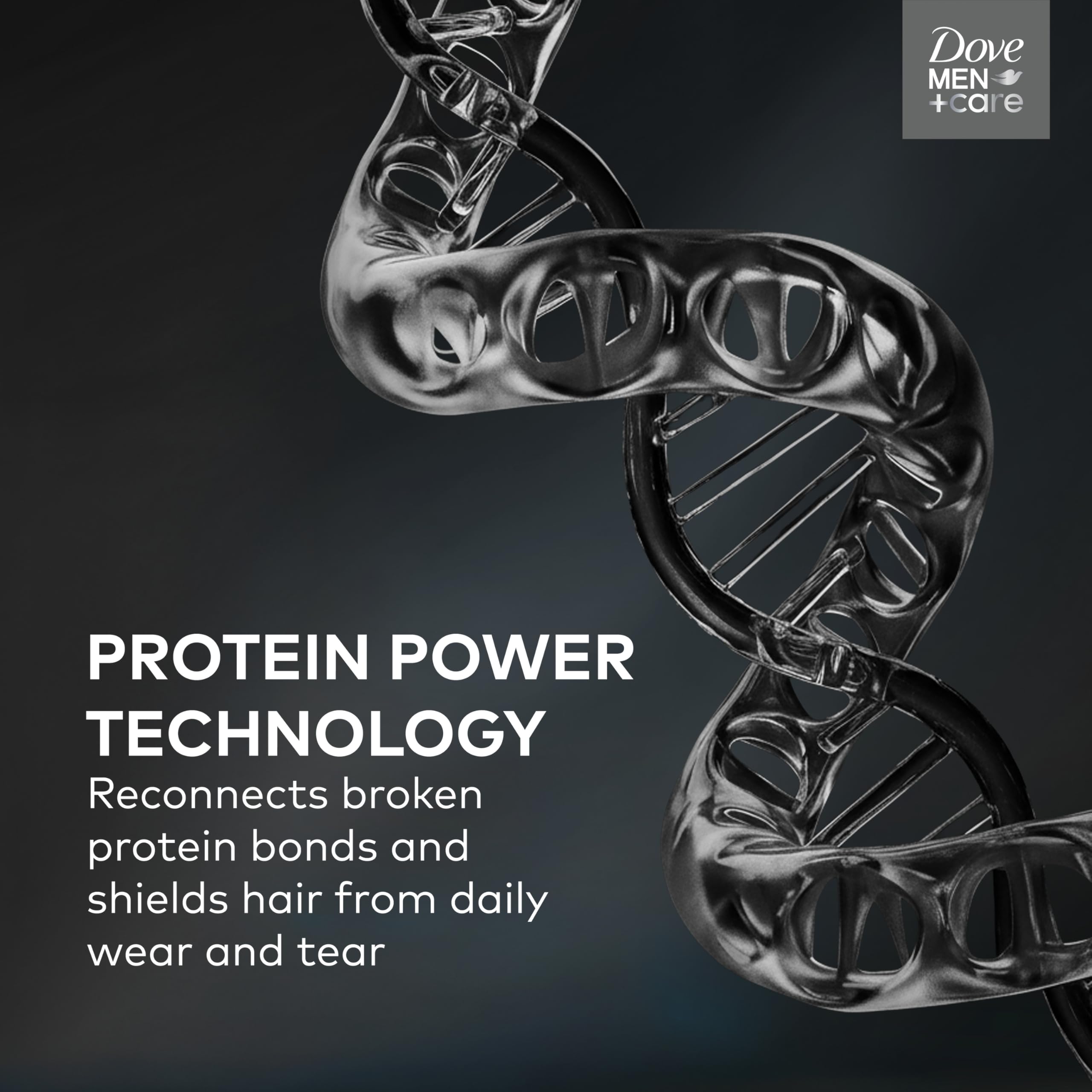 DOVE MEN + CARE Shampoo 1 count Charcoal + Clay for Real Hair that Powers Up Hair Strength, with Deep Purifying Benefits, 28 Fl oz