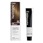 AGE beautiful Permanent Hair Color Dye Liqui Creme | 100% Gray Coverage | Anti-Aging Haircolor | Biotin for Thicker, Fuller Hair | Professional Salon Coloring | 6G Light Golden Brown