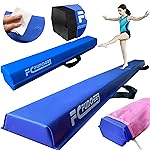 6FT/9FT Folding Balance Beam for Kids ages 3-39- Foldable Gymnastics Floor Beam,Anti-Slip ,Carrying Bag, Faux Suede Covered,EVA foam,Gymnastics Equipment for Kids Training At Home,School,Gym Center