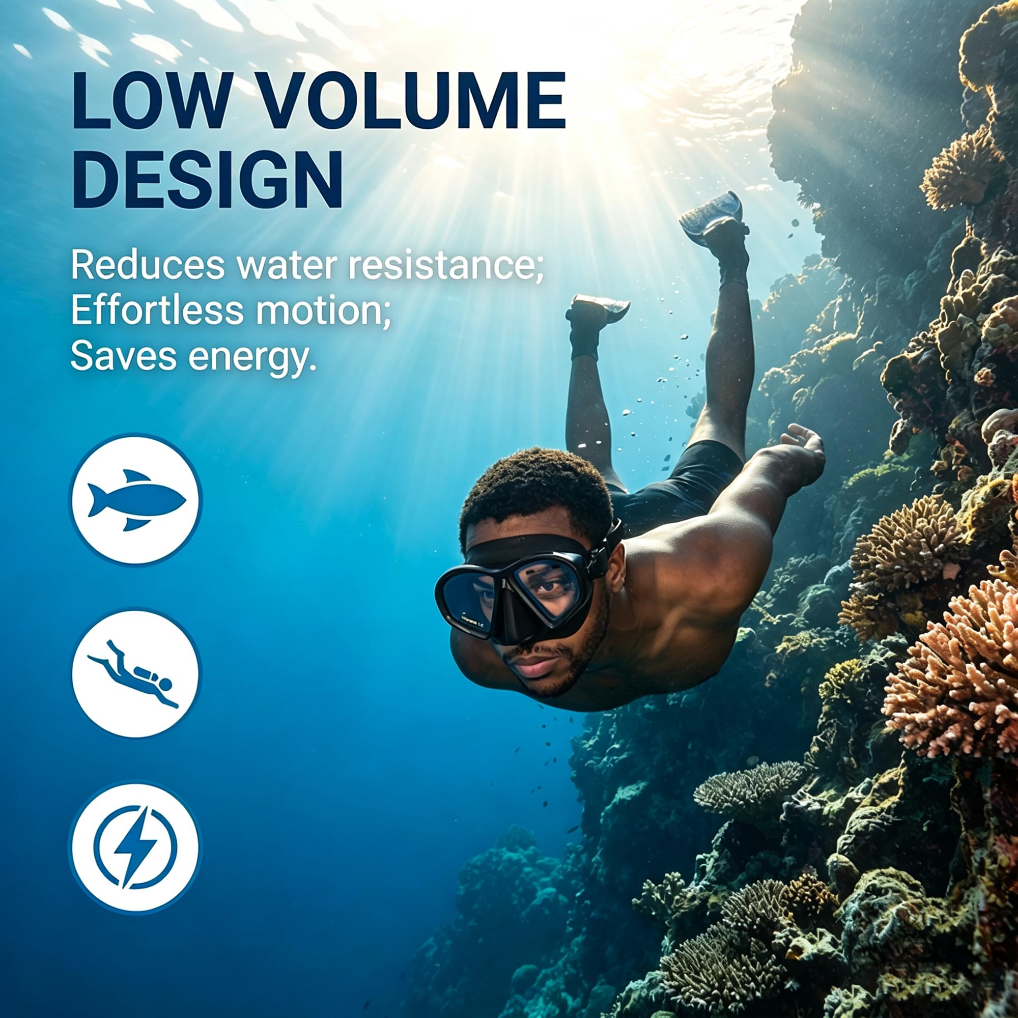 Máscara profesional de buceo libre húmeda de bajo volumen, antifugas, vidrio templado, máscara de buceo libre, buceo, apnea, pesca submarina, esnórquel tipo J