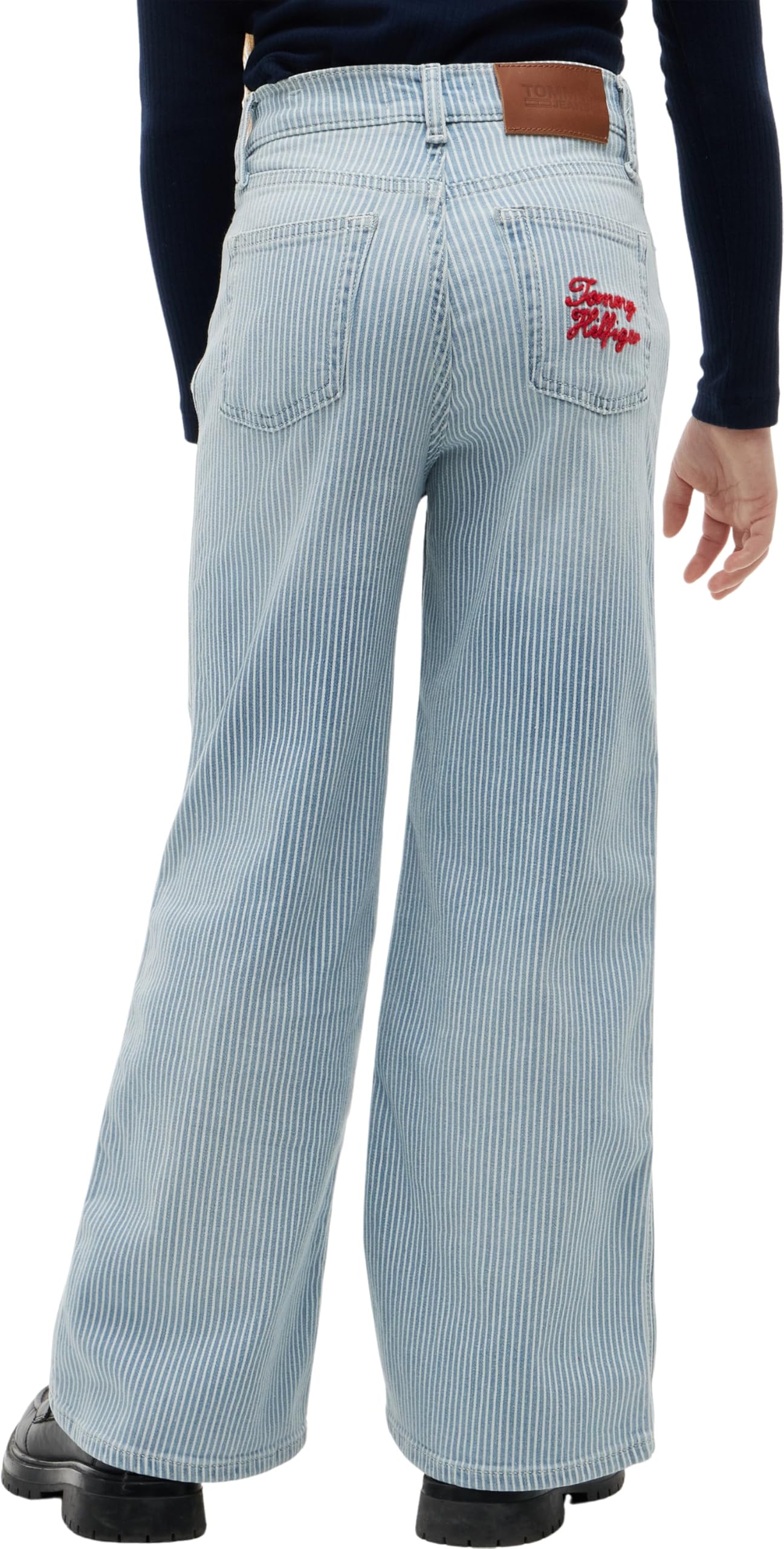 Tommy Hilfiger Mabel Denim Stripe Kg0kg09418 - Otros Pantalones Vaqueros Niñas