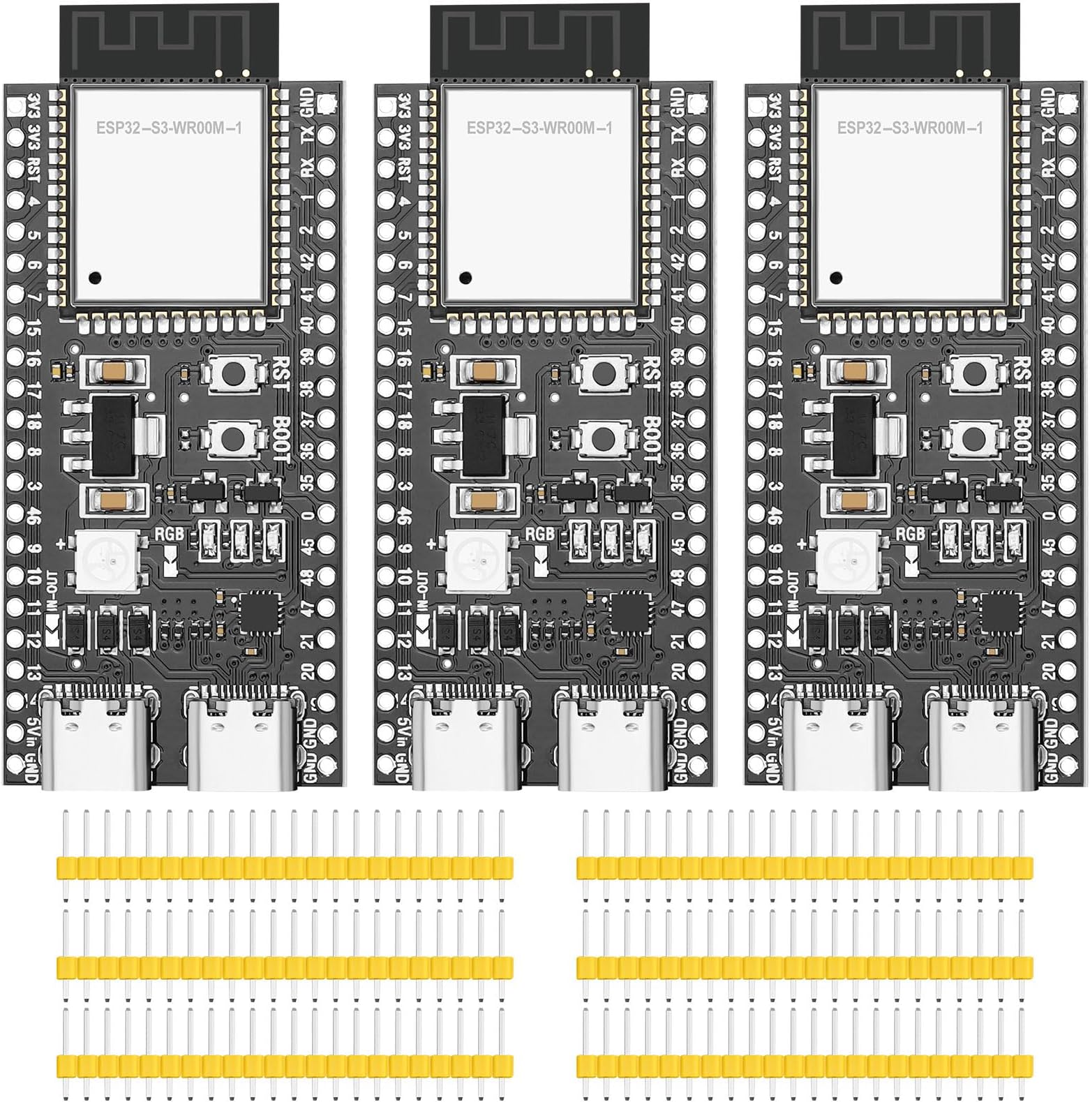 Amazon.com: 3pcs ESP32-S3-DevKitC-1-N8R2 Development Board ESP32-S3 ...