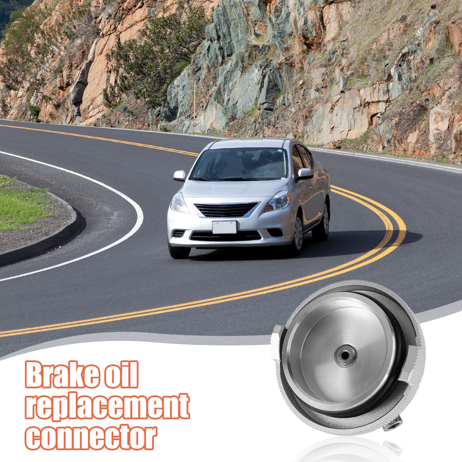 GMMG Adapter Bremsflüssigkeitsbehälter mit Euro-Spitze Adapter für Bremsflüssigkeitsbehälter Kompatibel für Honda-Serien-Automodellen