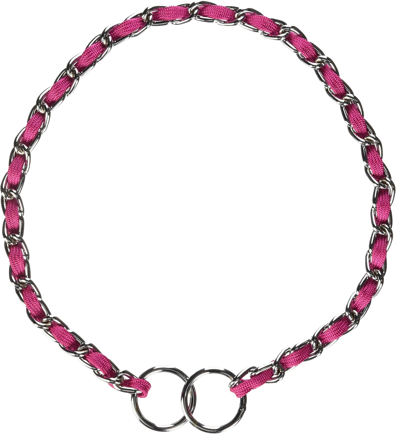Guardian Gear Steel Dog Choke Chain with Nylon bing, 24Inch